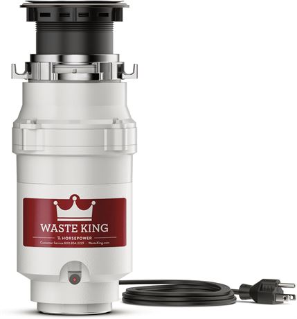 Moen Waste King Legend L-1001 Garbage Disposer, 1/2 hp Motor
