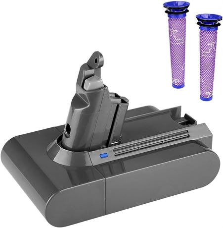 Powilling Batterie 21,6 V 6,0 Ah pour Dyson V6 Li-ion