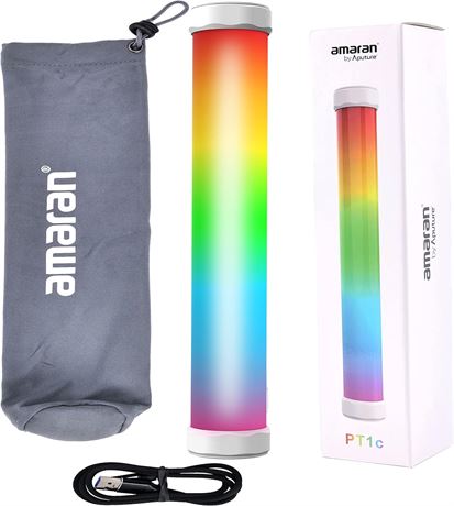 Aputure Amaran PT1c 6W RGBWW Pixel Tube Light Wand 2700K-10000K Battery Powered