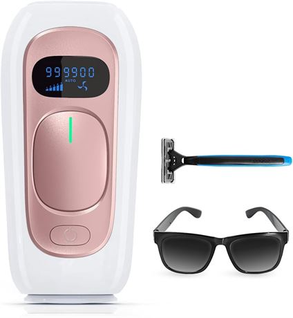 IPL Laser Hair Removal Device, 999,900 Flashes, Painless Permanent Use at Home