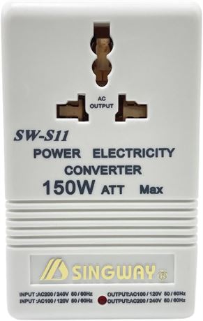 Voltage Converter 75W Step-Up/Step-Down Dual-Channel 220V-110V