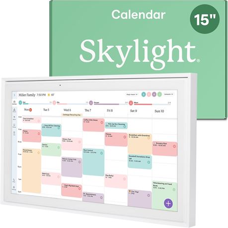 Skylight Calendar écran 15" calendrier mural famille interactif