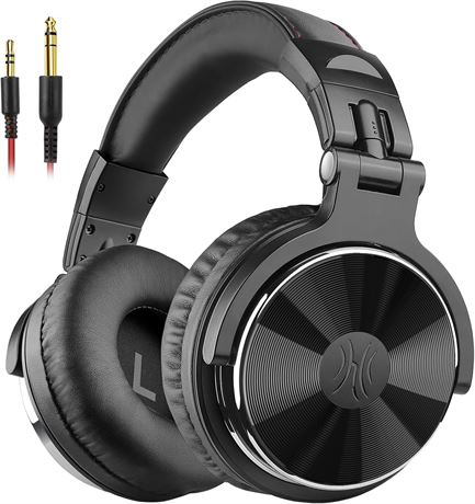 OneOdio Pro-10 Over-Ear DJ Studio Headphones with Mic & 6.35mm Adapter