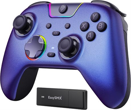 EasySMX X05 Pro Wireless Controller with Hall Joysticks, 1000Hz, 2 Buttons