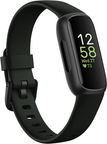 Fitbit Inspire 3 Tracker, Stress & Sleep Tracking