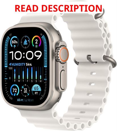 Apple Watch Ultra 2 GPS + Cellular 49mm Titanium Case White Ocean Band