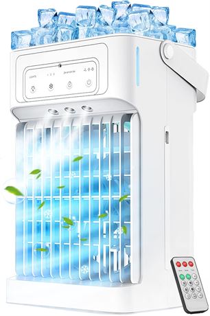 Climatiseur portable 3-en-1, télécommande, réservoir grande capacité