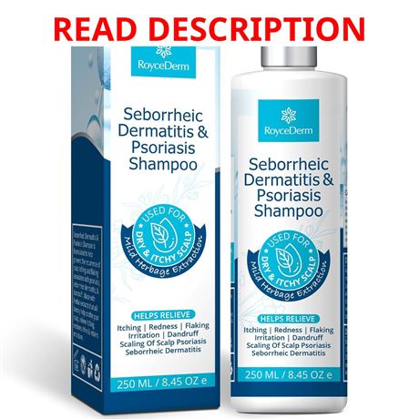 Roycederm Seborrheic Dermatitis & Psoriasis Shampoo for Dandruff