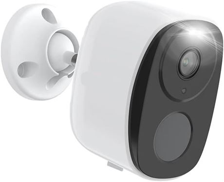 PIR Battery Cam, 2K/3MP WiFi with Spotlight Siren, 2-Way Audio, Waterproof