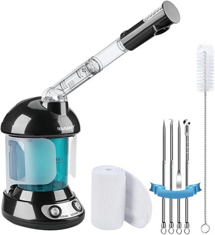 Vaporisateur facial DENFANY nano ionique avec bras rotatif 360  - noir