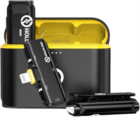 Hollyland Lark C1 Wireless Lapel Mic for Smartphones with Charging Case