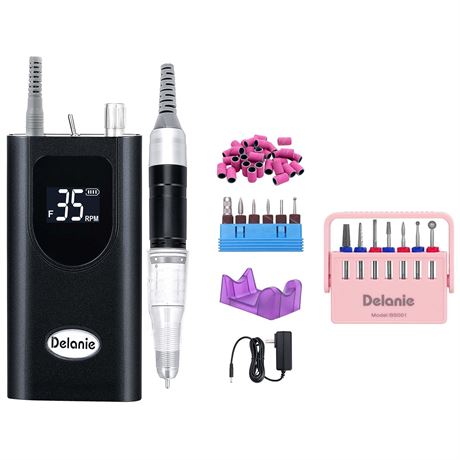 Delanie Nail Drill & 7 Pcs Drill Bit Set