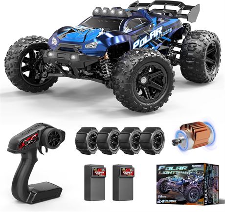 1:14 All-Terrain RC Car 4WD Off-Road, Waterproof, 40+ KPH, Remote 2x1300mAh