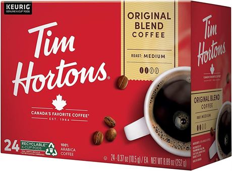 Tim Hortons Original, 24 K-Cups Keurig, moyen
