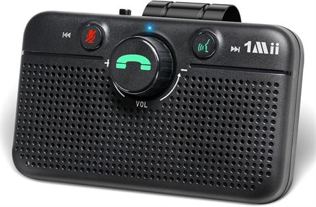 1Mii CarEcho MK02 Bluetooth 6.0 Speakerphone, Handsfree Kit, 35H Playtime