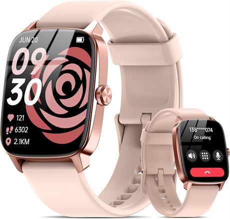 Smartwatch for Men Women Bluetooth Call 1.85" Touch Screen IP68