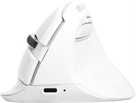 DELUX M618mini Wireless Vertical Mouse, 4000 DPI, 2.4G/Bluetooth, 6 Buttons
