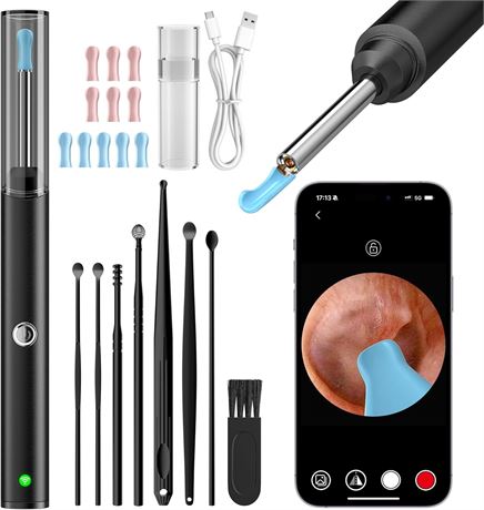 Kit Nettoyage Oreilles Endoscope 1296P 6 LED iPhone Android Cadeau