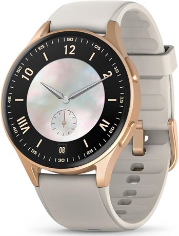 Montre AMOLED pour femme   Alexa/GPS, moniteur cardio/SpO2,  tanche 5 ATM