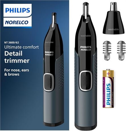 Norelco Philips NT3600/62 Tondeuse nez 3000 pour nez, oreilles, sourcils
