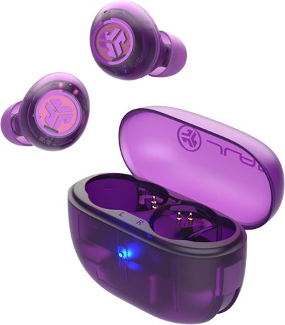 JLab Go Pop ANC Bluetooth Headphones, 24+ Hr Battery, IP55, Violet