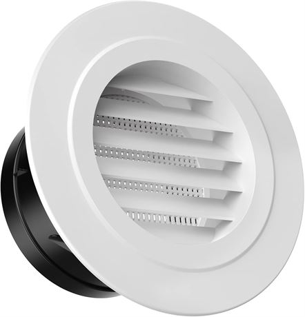 Grille d’Aération Hon&Guan 4" Blanche Cuisine Salle de Bain