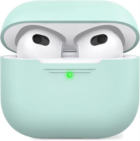 AHASTYLE AirPods 3 Silicone Protective Case and Skin - Front LED Visible