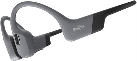 SHOKZ OpenSwim Pro Bone-Conduction Headphones, 32GB MP3, IP68, Mic, Grey