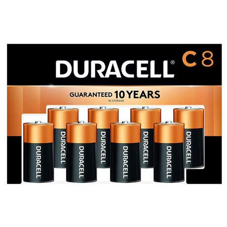 Duracell Coppertop C Batteries Pack of 8