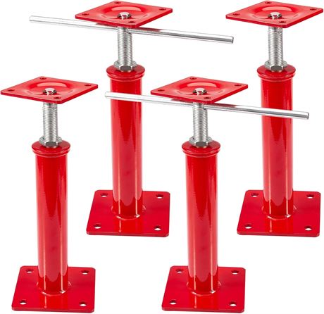 4 Pack House Jacks for Leveling Crawlspace, 11 16 in, 11,023 lbs Max Load