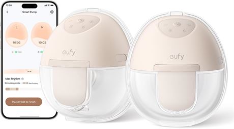 eufy Wearable Breast Pump E10, Hands-Free Electric Pump with App Control