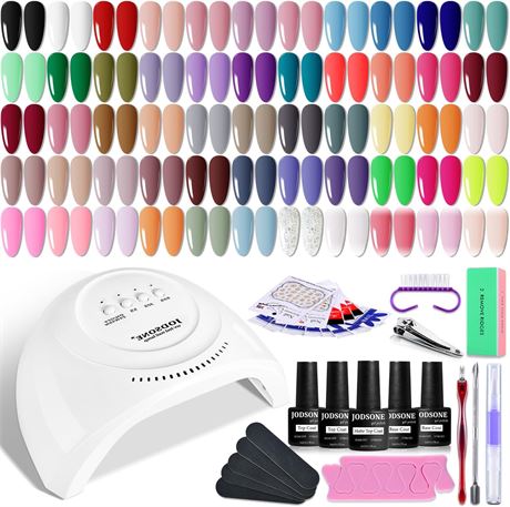 JODSONE kit vernis gel 60 pièces lampe UV base top mat outils