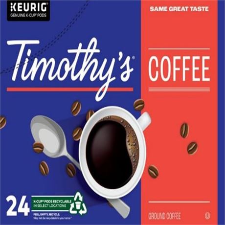 Timothy’s Cannelle, 24 dosettes K-Cup Keurig