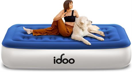 iDOO Twin Air Mattress with Pump 75x39x13in