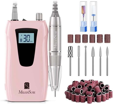 MelodySusie SC320D Nail Drill, 30k RPM, 8 Bits