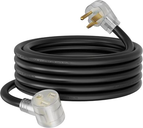 RVGUARD 250V 40ft Welder Extension Cord, 8 AWG NEMA 6-50 STW, ETL Listed