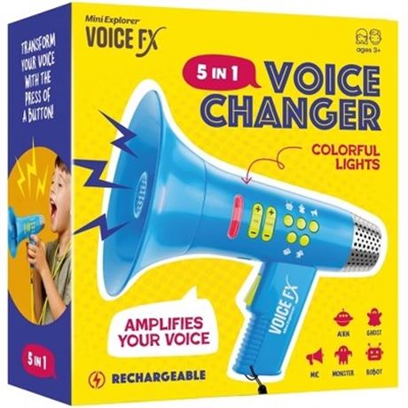 Dan&Darci Voice Changer Toy with Lights Rechargeable Gift for Kids Boys Girls