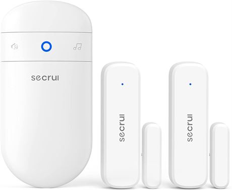 SECRUI Door Chime, Wireless Sensor Kit, 500ft Range, 52 Chimes, 5 Volumes