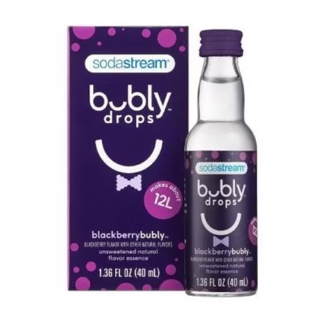 Arôme Bubly mûre Soda Stream 1.36 fl oz boisson gazeuse maison fruitée