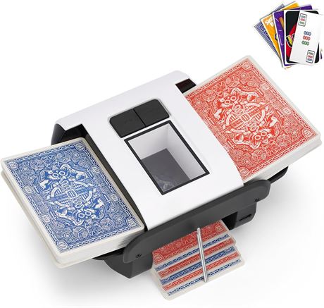 M langeur de cartes automatique 1 2 jeux,  lectrique silencieux et portable UNO