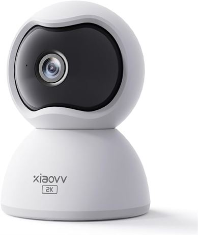 XIAOVV Security Cameras Indoor, Motion Detection, Two-Way Audio