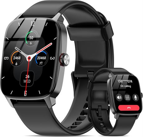 Montre connectée 1.85" appels Bluetooth IP68 100 sports Android/iOS