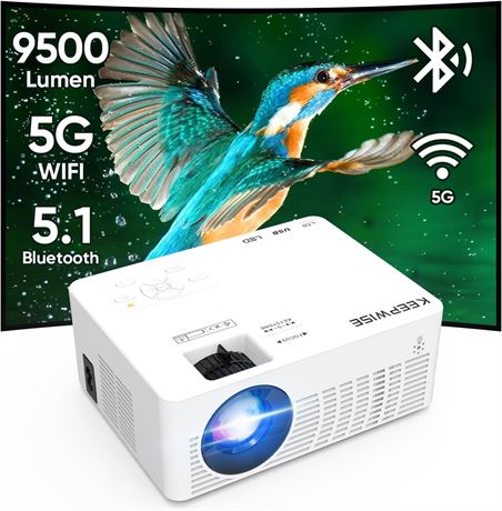Mini 1080P Projector WiFi Bluetooth Portable Home Theater