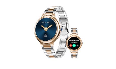 DA GPT Watch for Women, 1.19" AMOLED, AI Face, HR/SpO2, Sleep