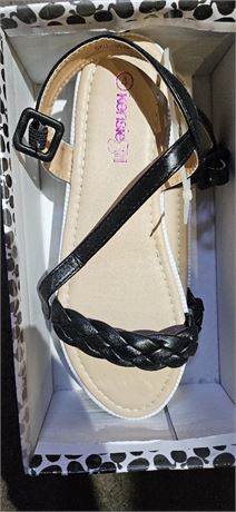 Girls' Kensie Girl Toddler Woven Sandals-Black-Size:4 (see Photoes)