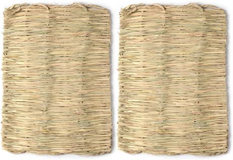 Tapis en Herbe MIUPOO pour Petits Animaux x2 Jouet & Litière Naturelle