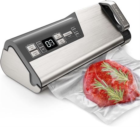 Machine Sous Vide Mesliese 140W Double Joint + Rouleaux Inclus Gris