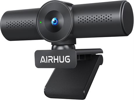 Webcam 2K USB Micro Réduction Bruit Couvre-Objectif