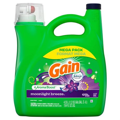 Gain Moonlight Breeze HE Laundry Detergent – 154 fl oz