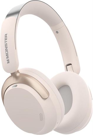 Monster Persona 3rd ANC Headphones, 6 mics, 70h, 3 EQ Modes, Bass, White